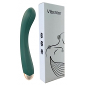 Зеленый вибратор для G-точки - 20 см. - Boys of Toys
