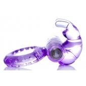 Сиреневое эрекционное виброкольцо с клиторальным зайчиком - Boys of Toys - в Подольске купить с доставкой