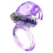 Сиреневое эрекционное виброкольцо с клиторальным зайчиком - Boys of Toys - в Подольске купить с доставкой