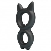 Черное двойное эрекционное кольцо Toran - Baile - в Подольске купить с доставкой