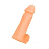Оранжевая сувенирная свеча «Пенис» - Pecado - купить с доставкой в Подольске