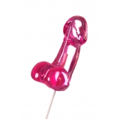 Розовый леденец в форме члена со вкусом айриш крим - 80 гр. - Sosuчki - купить с доставкой в Подольске