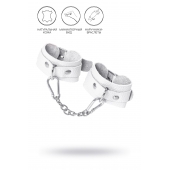 Белые узкие наручники-браслеты со скруглёнными углами - Pecado - купить с доставкой в Подольске