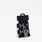 Черные кожаные оковы с регулируемыми ремешками - Crazy Handmade - купить с доставкой в Подольске