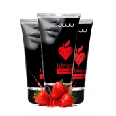Набор из 3 съедобных лубрикантов JUJU со вкусом клубники - JuJu - купить с доставкой в Подольске