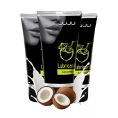 Набор из 3 съедобных лубрикантов JUJU со вкусом кокоса - JuJu - купить с доставкой в Подольске