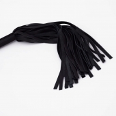 Черный кожаный флоггер - 45 см. - Crazy Handmade - купить с доставкой в Подольске