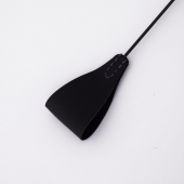 Стек с широким черным кожаным наконечником и металлической ручкой - 67 см. - Crazy Handmade - купить с доставкой в Подольске