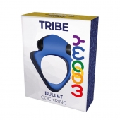 Синее эрекционное кольцо Wooomy Tribeс с вибрацией - Adrien Lastic - в Подольске купить с доставкой