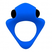 Синее эрекционное кольцо Wooomy Tribeс с вибрацией - Adrien Lastic - в Подольске купить с доставкой