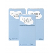 Набор из 3 упаковок ультратонких презервативов Pleasure Lab (по 12 шт.) - Pleasure Lab - купить с доставкой в Подольске