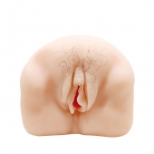 Телесный мастурбатор-вагина с оволосением и вибрацией - Baile - в Подольске купить с доставкой