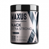 Черные утолщенные презервативы MAXUS Extra Strong с железным кейсом - 15 шт. - Maxus - купить с доставкой в Подольске