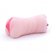 Телесный двусторонний мастурбатор - вагина и ротик - Boys of Toys - в Подольске купить с доставкой