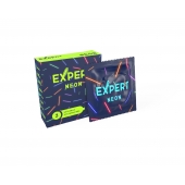 Светящиеся в темноте презервативы Expert Neon - 3 шт. - Expert - купить с доставкой в Подольске