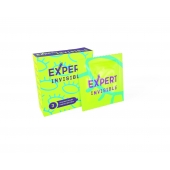 Ультратонкие презервативы Expert Invisible - 3 шт. - Expert - купить с доставкой в Подольске