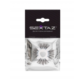 Эластичное эрекционное кольцо с черными «ресничками» - Sextaz - в Подольске купить с доставкой