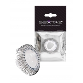 Эластичное эрекционное кольцо с длинными черными «ресничками» - Sextaz - в Подольске купить с доставкой