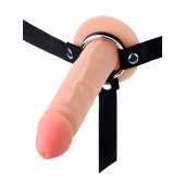 Мужской полый страпон на регулируемых ремнях - 18,5 см. - Sex Expert - купить с доставкой в Подольске