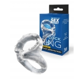 Прозрачное двойное эрекционное кольцо - Sex Expert - в Подольске купить с доставкой