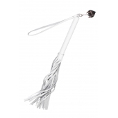 Белая кожаная плеть - 50 см. - Pecado - купить с доставкой в Подольске