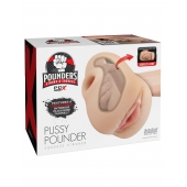 Телесный мастурбатор-вагина Pussy Pounder Squeeze Stroker - Pipedream - в Подольске купить с доставкой
