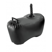 Черное надувное кресло с платформой для фиксации дилдо Body Dock Inflatable Love Seat - Pipedream - купить с доставкой в Подольске
