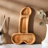 Деревянное блюдо для подачи в форме члена (25 х 16,5 х 1,7 см) - Сима-Ленд - купить с доставкой в Подольске