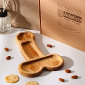 Деревянное блюдо для подачи в форме члена (25 х 16,5 х 1,7 см) - Сима-Ленд - купить с доставкой в Подольске