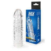 Прозрачная закрытая насадка на пенис - 17 см. - Sex Expert - в Подольске купить с доставкой