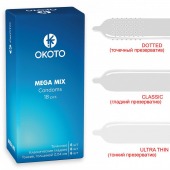 Презервативы OKOTO Mega Mix - 18 шт. - Sitabella - купить с доставкой в Подольске