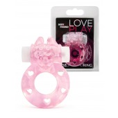 Розовое эрекционное виброкольцо в форме зайчика - 1137 - в Подольске купить с доставкой