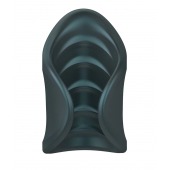 Серый сквозной мастурбатор с вибрацией Manwan Starter - Manwan - в Подольске купить с доставкой