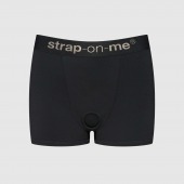Черные трусики-боксеры для фиксации насадок Strap-on-me Harness Lingerie Allure - size XL - Strap-on-me - купить с доставкой в Подольске