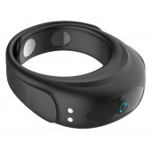 Черное эрекционное виброкольцо на ремешках - Boys of Toys - в Подольске купить с доставкой