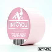 Розовый скотч для фиксации Non-Sticky Bondage Tape - 15 м. - Intoyou - купить с доставкой в Подольске