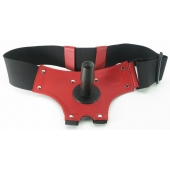 Красные трусики со штырьком для насадки - БДСМ Арсенал - купить с доставкой в Подольске