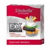 Стимулирующая насадка Sitabella Extender  Красный молодец - Sitabella - купить с доставкой в Подольске