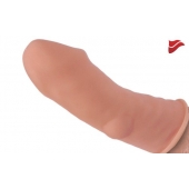 Насадка на фаллос с имитацией пирсинга - 14,7 см. - KOKOS - в Подольске купить с доставкой