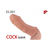 Насадка на фаллос с имитацией пирсинга - 14,7 см. - KOKOS - в Подольске купить с доставкой