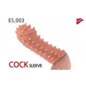 Насадка на фаллос с шипами и бугорками - 14,7 см. - KOKOS - в Подольске купить с доставкой