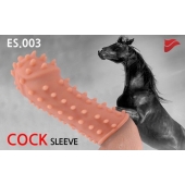 Насадка на фаллос с шипами и бугорками - 14,7 см. - KOKOS - в Подольске купить с доставкой