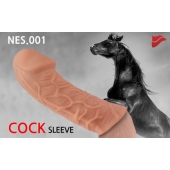 Насадка фаллического вида с венками - 14,7 см. - KOKOS - в Подольске купить с доставкой