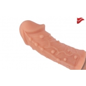 Насадка фаллического вида с венками и шишечками - 14,7 см. - KOKOS - в Подольске купить с доставкой