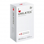 Ультратонкие презервативы Unilatex Ultra Thin - 12 шт. + 3 шт. в подарок - Unilatex - купить с доставкой в Подольске