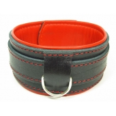 Ошейник с красным подкладом - БДСМ Арсенал - купить с доставкой в Подольске