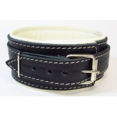 Ошейник со светлым подкладом - БДСМ Арсенал - купить с доставкой в Подольске