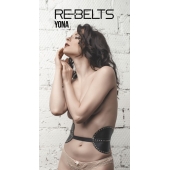 Пояс с клёпками Yona Black - Rebelts - купить с доставкой в Подольске
