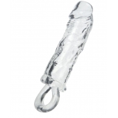 Прозрачная насадка с петлёй для фиксации - 14 см. - ToyFa - в Подольске купить с доставкой