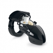 Пояс верности с электростимуляцией Mystim Pubic Enemy No1 Black Edition - MyStim - купить с доставкой в Подольске